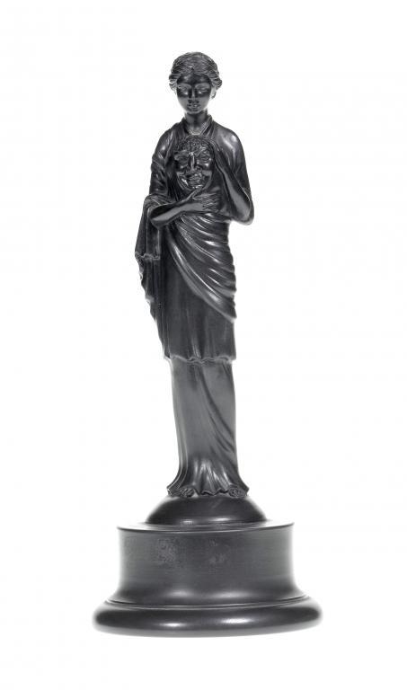 A RARE WEDGWOOD BLACK BASALT