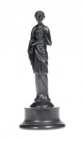 A RARE WEDGWOOD BLACK BASALT B