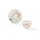 A RARE WORCESTER TEABOWL AND S