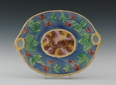 A Raspberry Majolica Serving