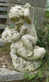 A reconstituted stone figure o