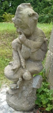 A reconstituted stone figure o