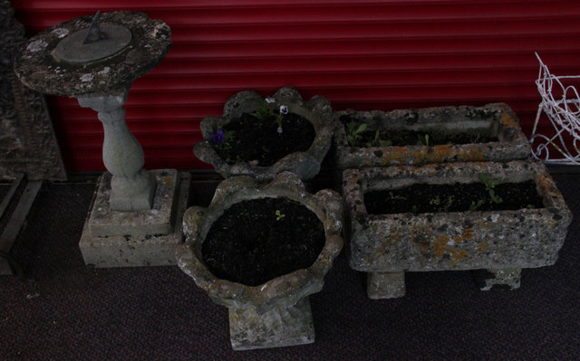A reconstituted stone sundial