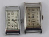 A rectangular gent's wrist wat