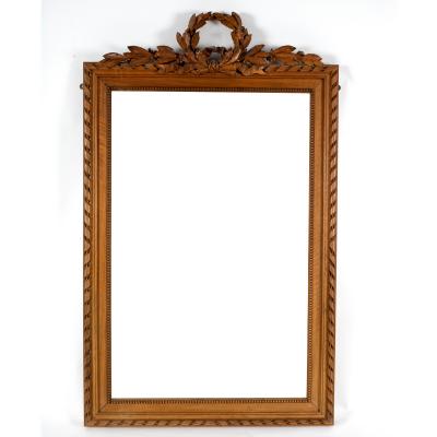 A rectangular pier glass, the