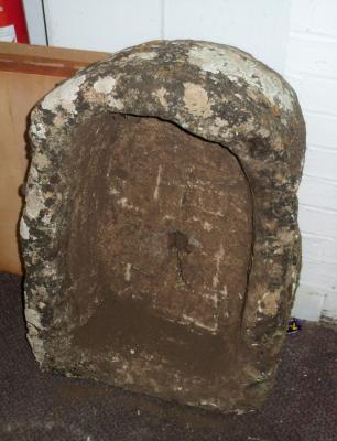 A rectangular stone garden