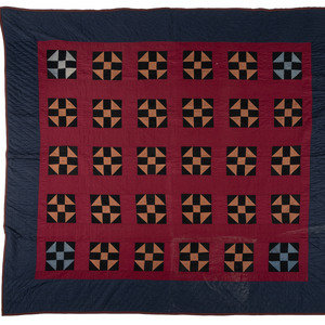 A Red, Orange, Black and Navy