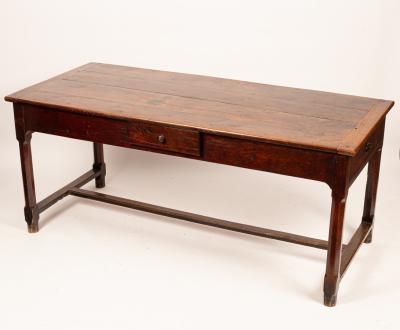 A refectory type table, the