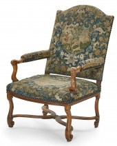 A REGENCE NEEDLEWORK UPHOLSTER