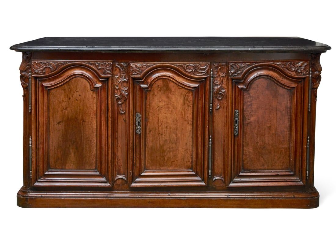 A REGENCE PROVINCIAL WALNUT BUFFETA