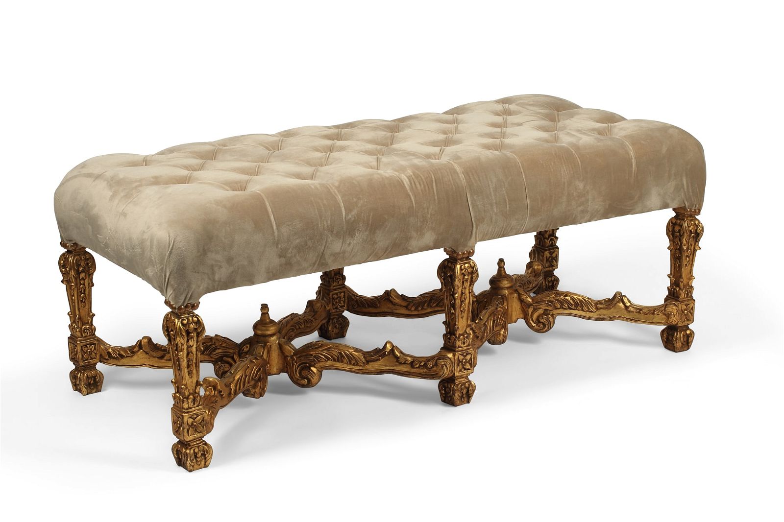 A REGENCE STYLE CARVED GILTWOOD