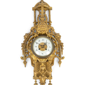 A Régence Style Gilt-Bronze Pendule