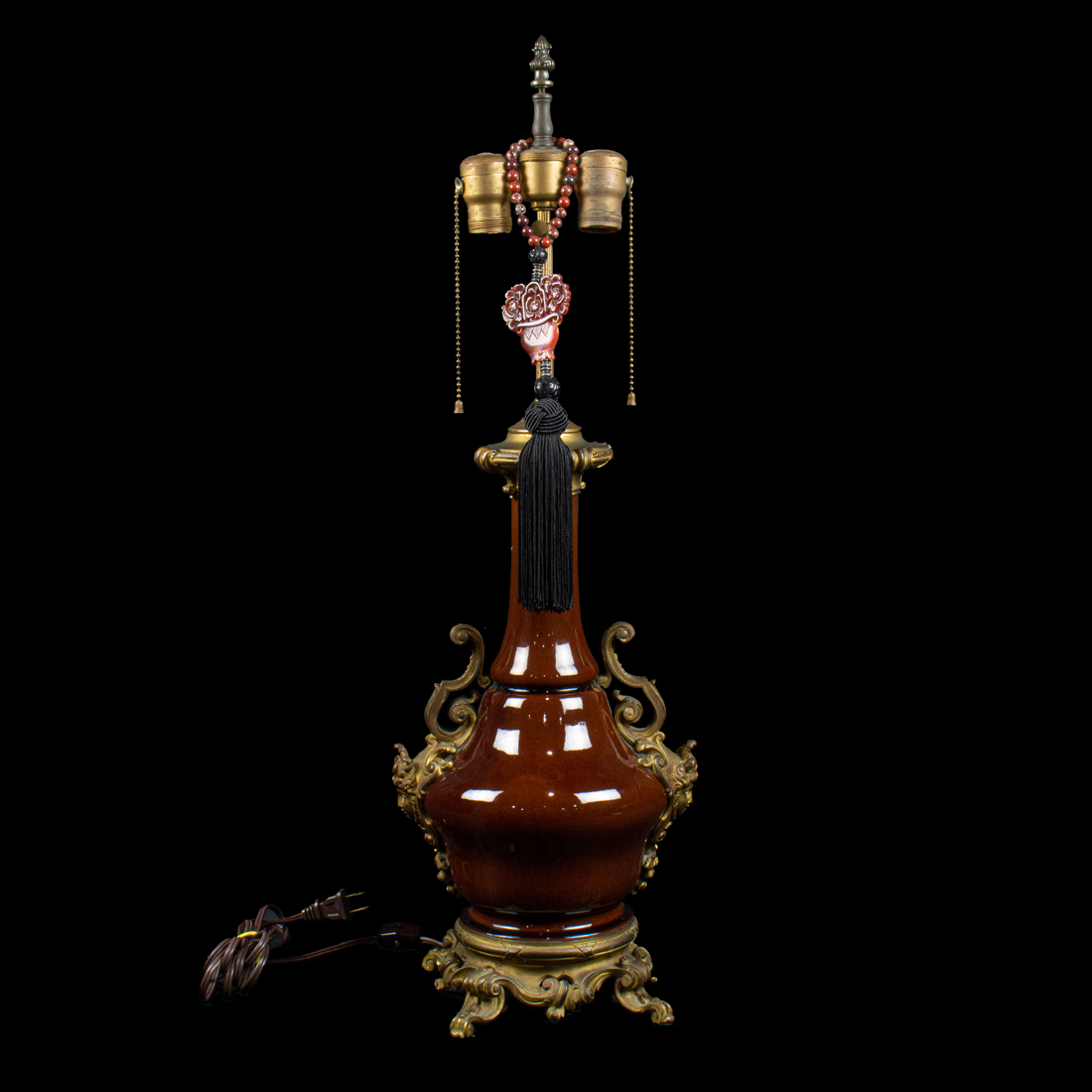A REGENCE STYLE STYLE GILT BRONZE