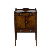 A REGENCY BEDSIDE COMMODE<br>A
