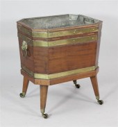 A Regency brass bound mahogany