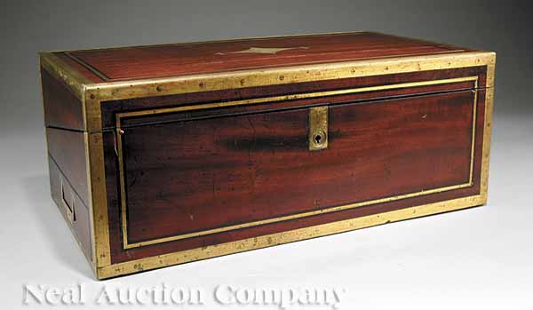 A Regency Brass-Bound Mahogany