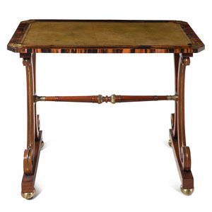 A Regency Brass-Inlaid Calamander