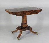A Regency brass inlaid rosewoo