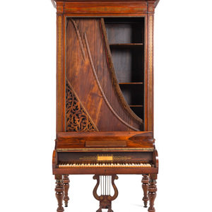A Regency Brass-Inlaid Rosewood