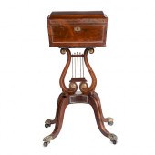 A REGENCY BRASS MOUNTED GONCAL