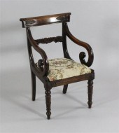 A Regency carved beech child's