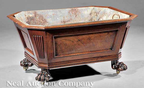 A Regency Carved Mahogany Wine