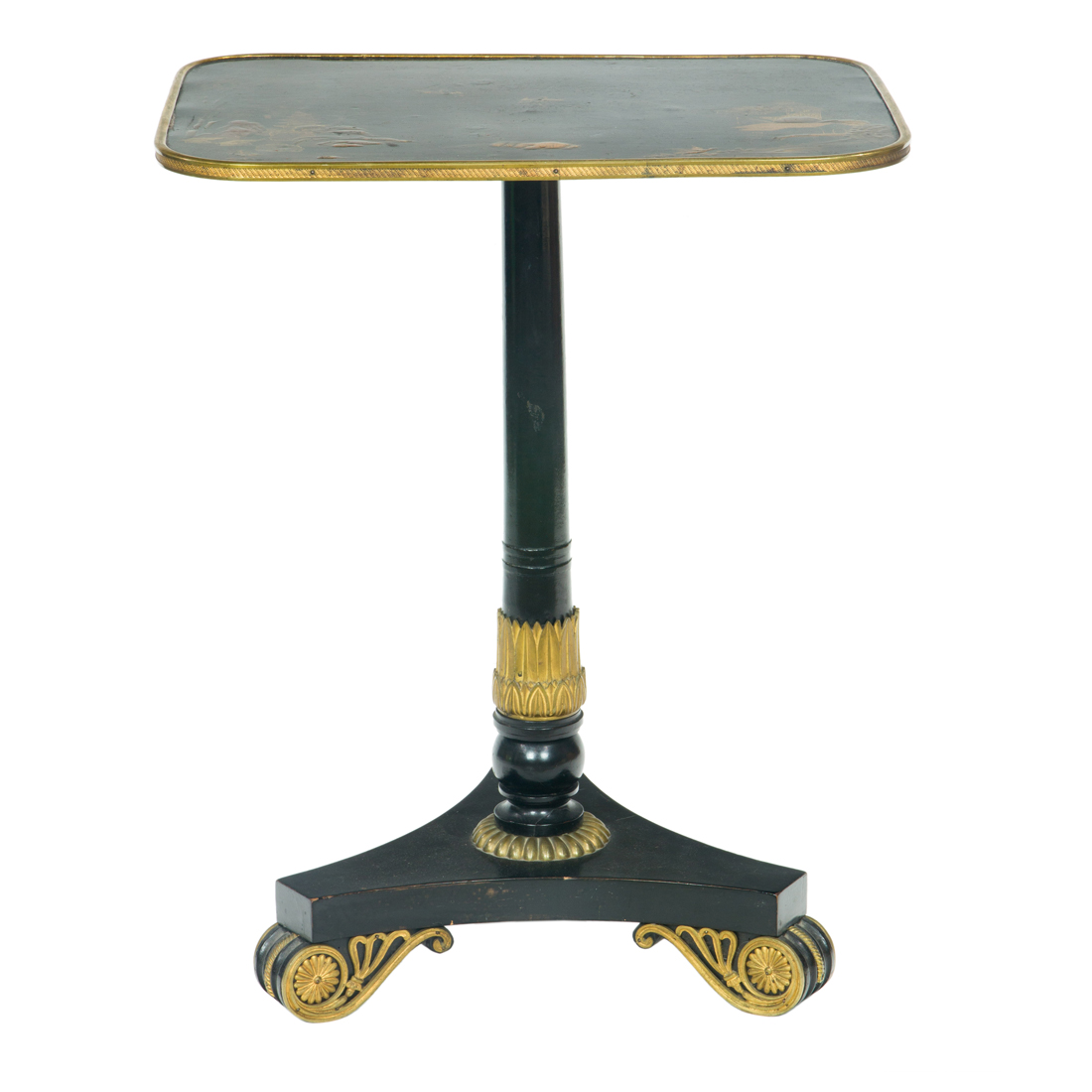 A REGENCY CHINOISERIE LACQUERED