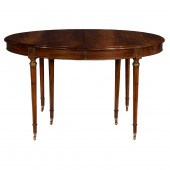 A REGENCY FLAME MAHOGANY DININ