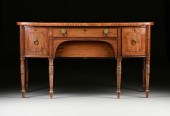 A REGENCY FLAME MAHOGANY INLAI