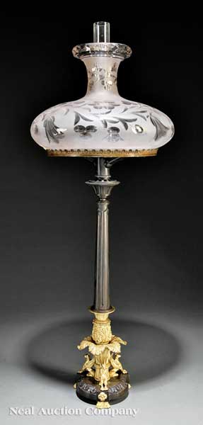 A Regency Gilt and Patinated Bronze