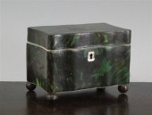 A Regency green stained tortoi
