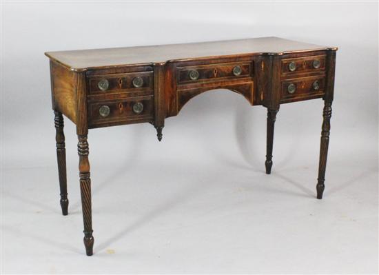 A Regency inlaid mahogany inverse