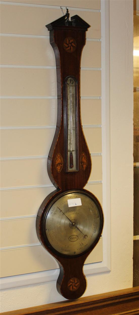 A Regency inlaid mahogany wheel