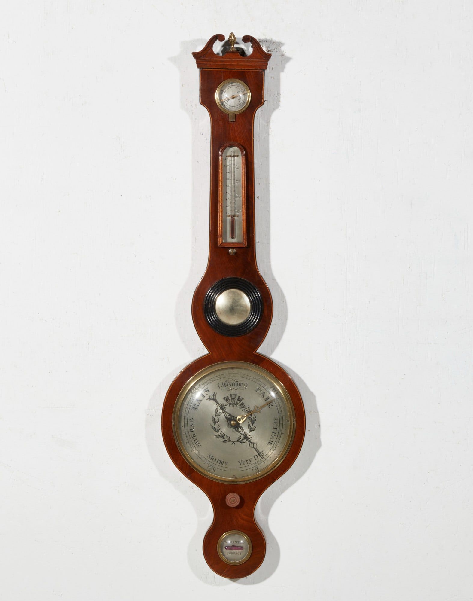 A REGENCY INLAID MAHOGANY WHEEL