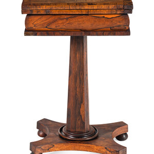 A Regency Inlaid Rosewood Game