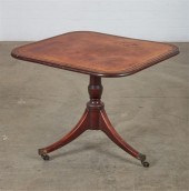 A REGENCY MAHOGANY AND LEATHER