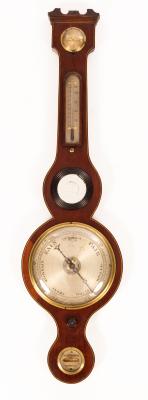 A Regency mahogany barometer by A