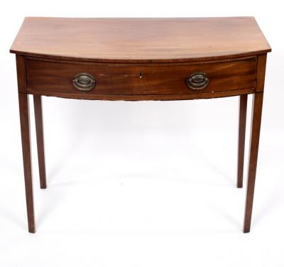 A Regency mahogany bowfront side