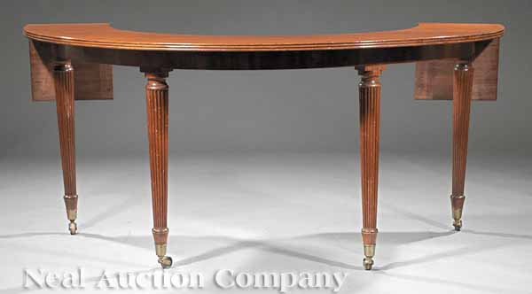 A Regency Mahogany Demilune