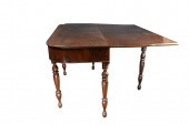 A REGENCY MAHOGANY DROP LEAF T