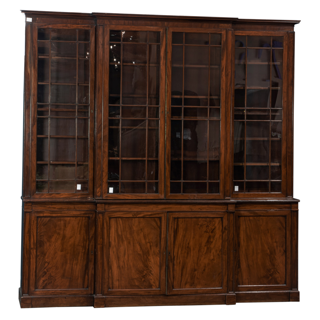 A REGENCY MAHOGANY FOUR DOOR