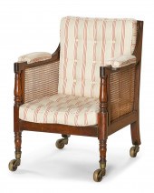 A REGENCY MAHOGANY LIBRARY BER