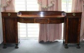 A Regency mahogany pedestal si