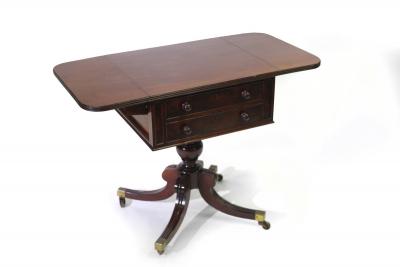 A Regency mahogany Pembroke work