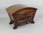 A Regency mahogany sarcophagus