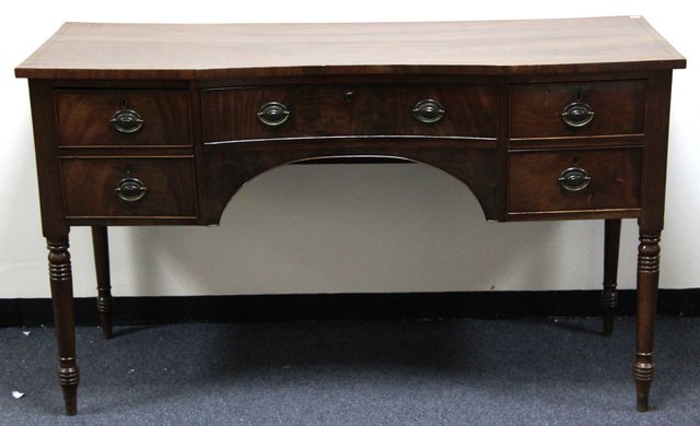 A Regency mahogany sideboard with