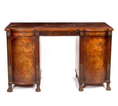 A Regency mahogany sideboard with