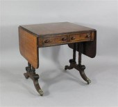 A Regency mahogany sofa table