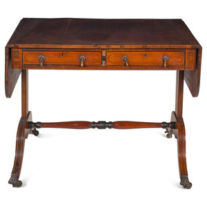 A Regency Mahogany Sofa Table Circa