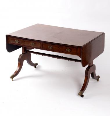 A Regency mahogany sofa table,